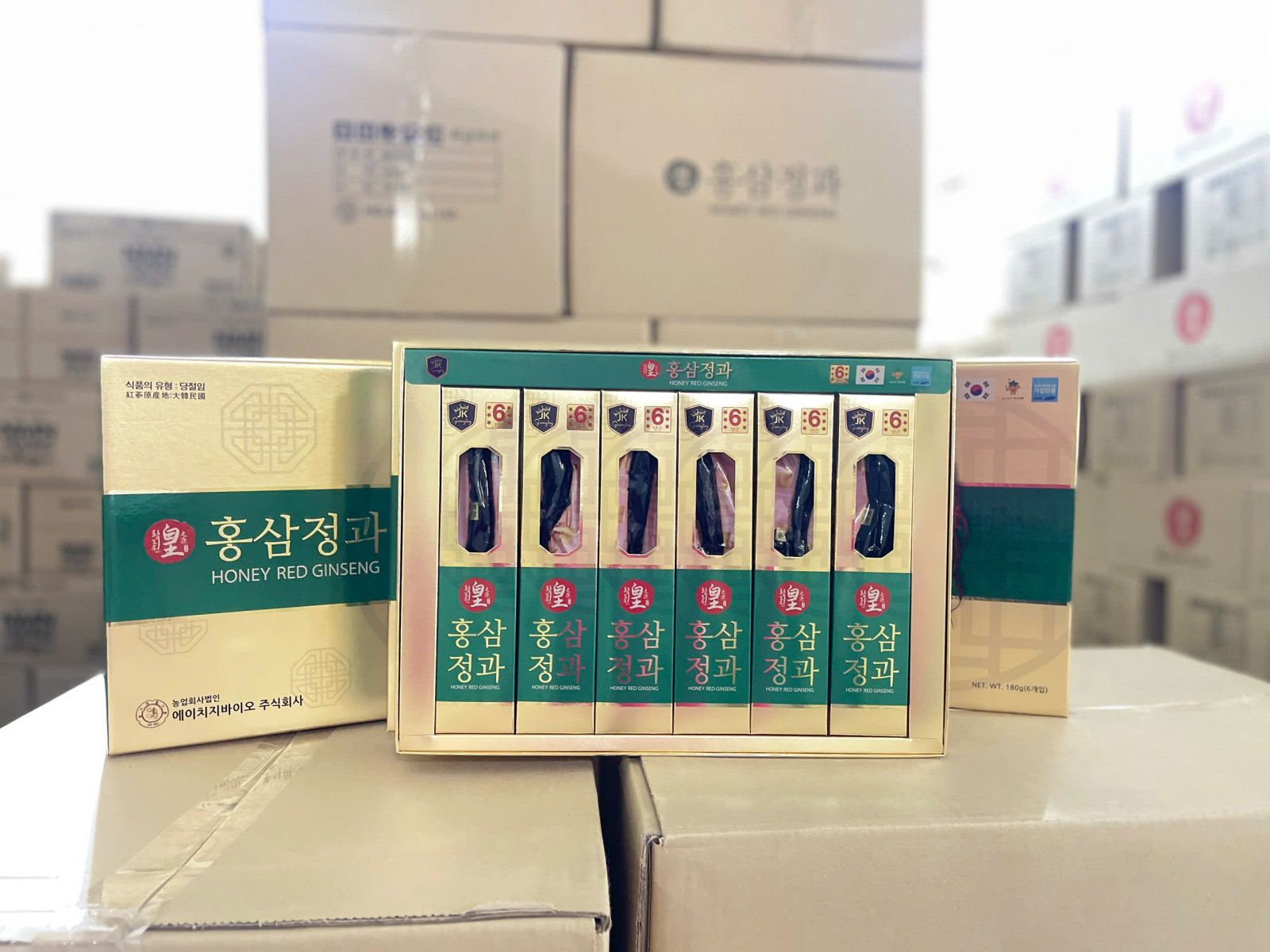  hồng sâm củ Tẩm mật ong  Hàn Quốc hộp 180g